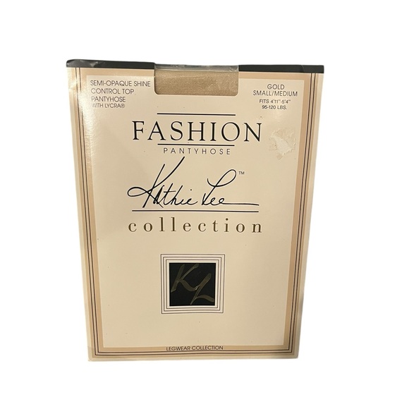 Kathie Lee Collection Semi-Opaque Control Top Pantyhose Gold S/M 95-120 lbs - Picture 1 of 7